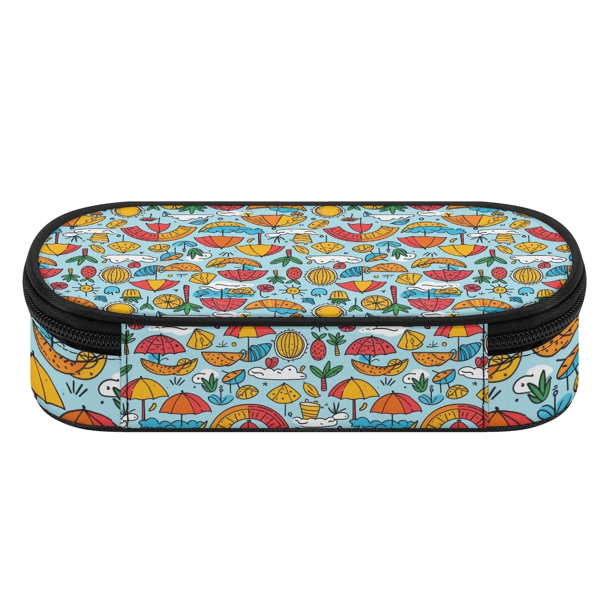 Fun of a Beach Roses 3-Layer Pencil and Cosmetic Case - DeRose Seasonal