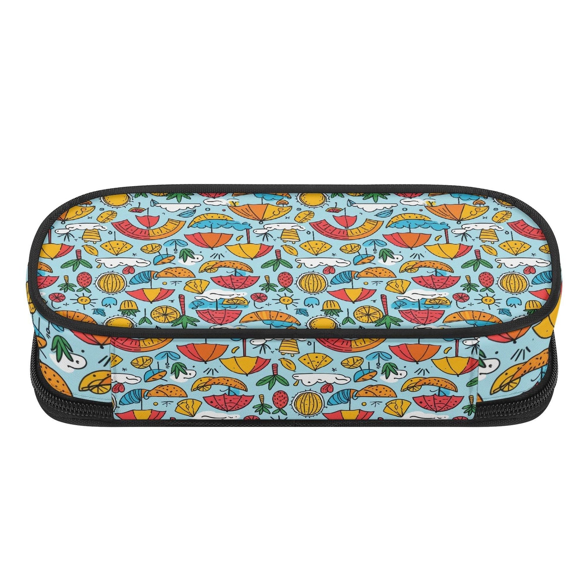Fun of a Beach Roses 3-Layer Pencil and Cosmetic Case - DeRose Seasonal