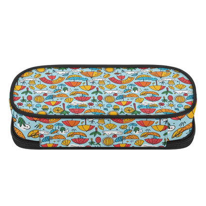 Fun of a Beach Roses 3-Layer Pencil and Cosmetic Case - DeRose Seasonal