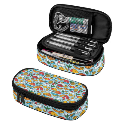 Fun of a Beach Roses 3-Layer Pencil and Cosmetic Case - DeRose Seasonal