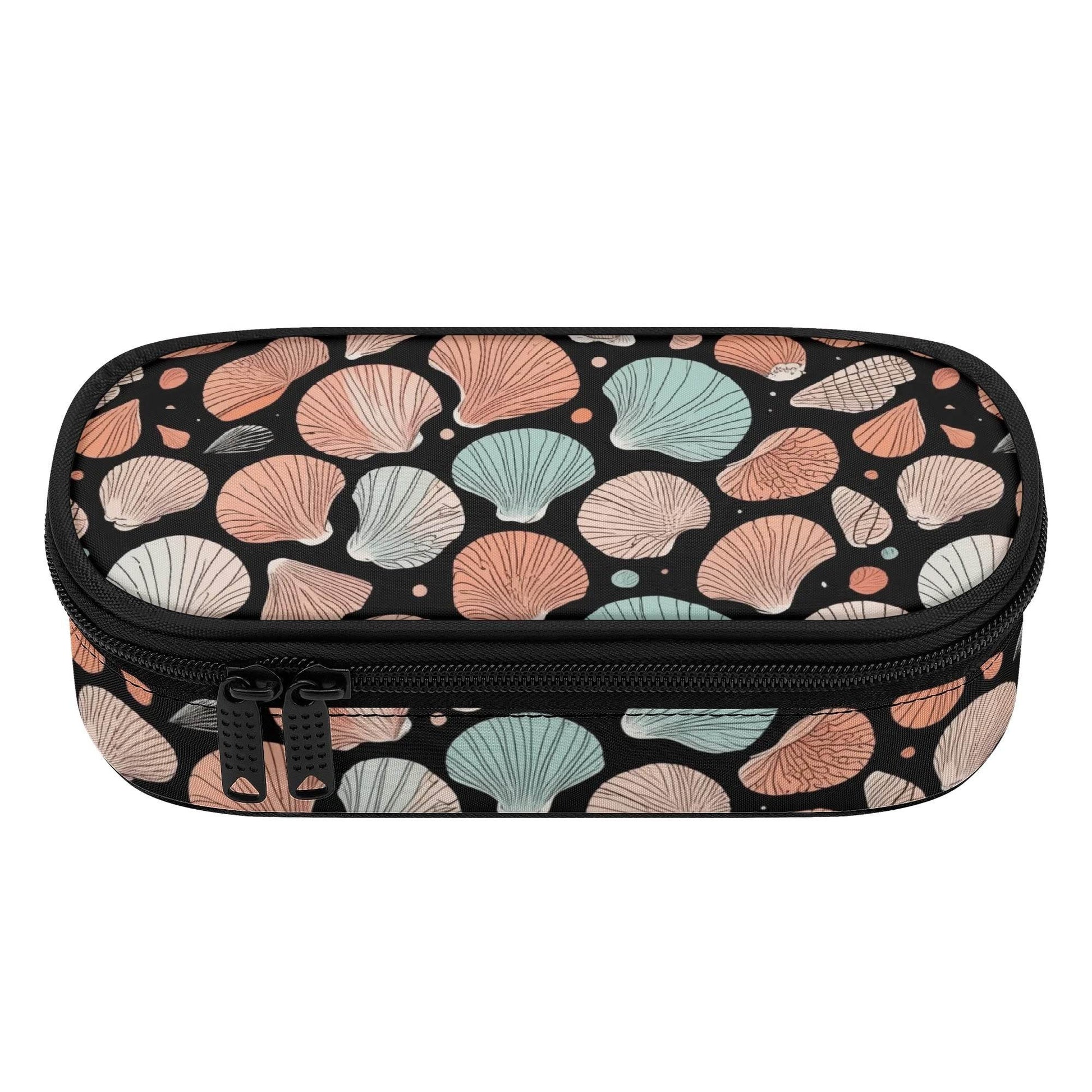 Seashells 3-Layer Pencil and Cosmetic Case - DeRose Seasonal