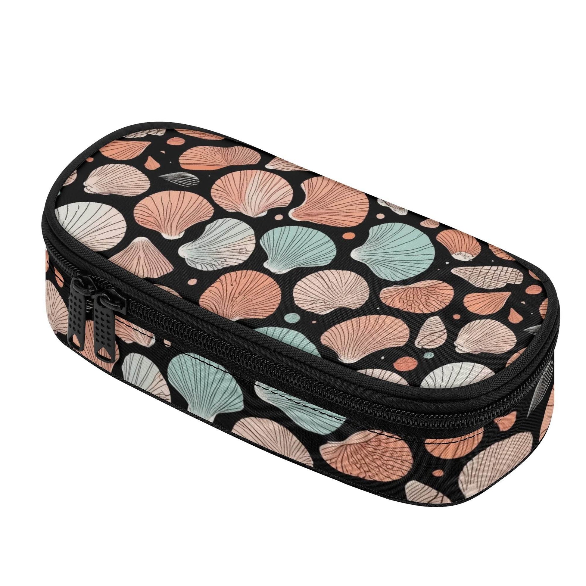 Seashells 3-Layer Pencil and Cosmetic Case - DeRose Seasonal