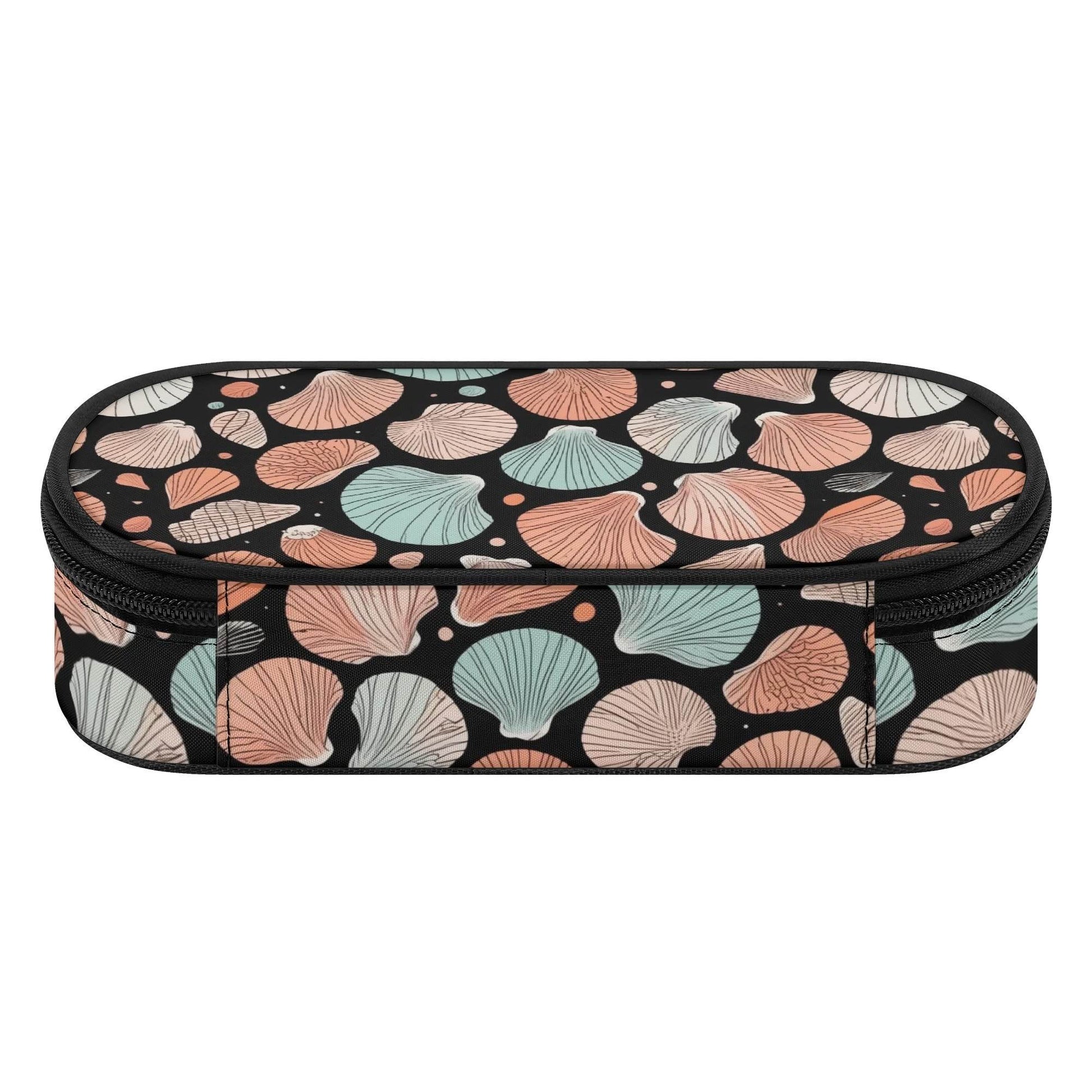 Seashells 3-Layer Pencil and Cosmetic Case - DeRose Seasonal
