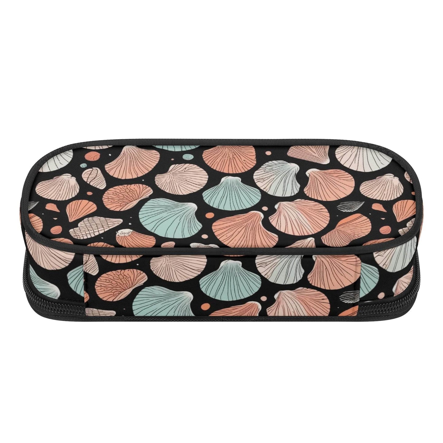 Seashells 3-Layer Pencil and Cosmetic Case - DeRose Seasonal
