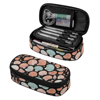 Seashells 3-Layer Pencil and Cosmetic Case - DeRose Seasonal