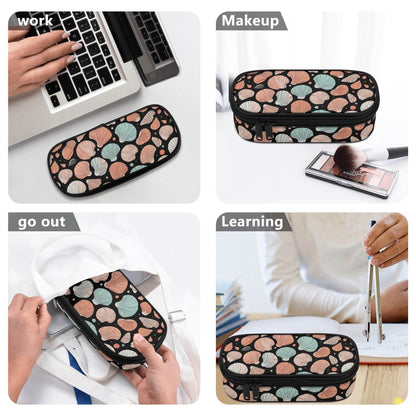 Seashells 3-Layer Pencil and Cosmetic Case - DeRose Seasonal