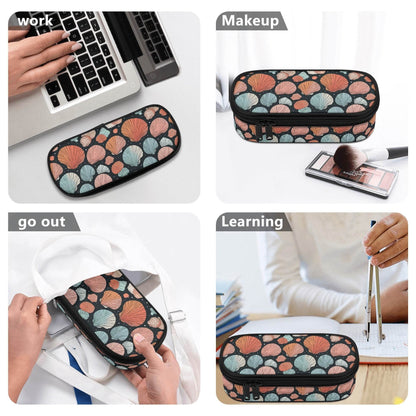 Big Shells 3-Layer Pencil and Cosmetic Case - DeRose Seasonal