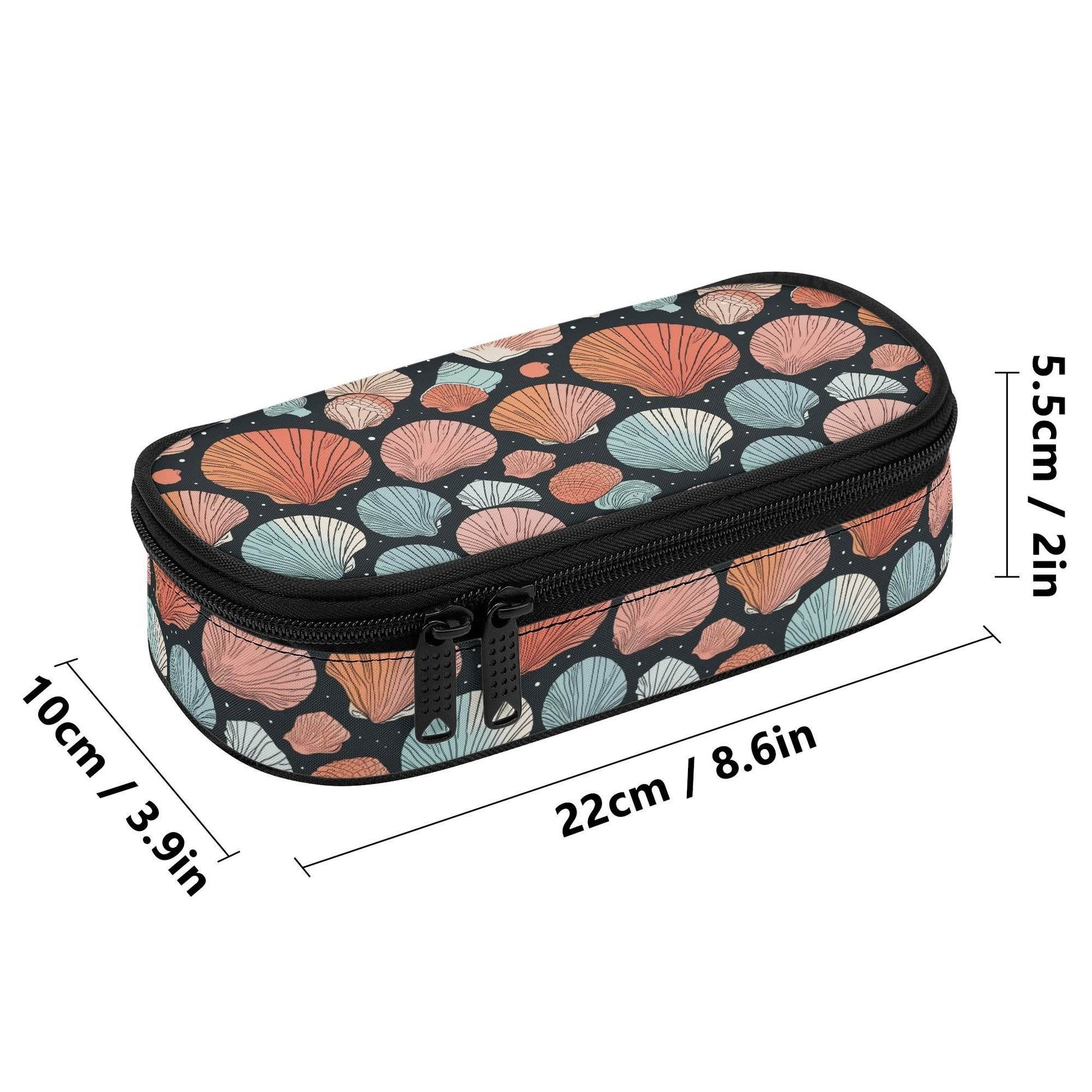 Big Shells 3-Layer Pencil and Cosmetic Case - DeRose Seasonal