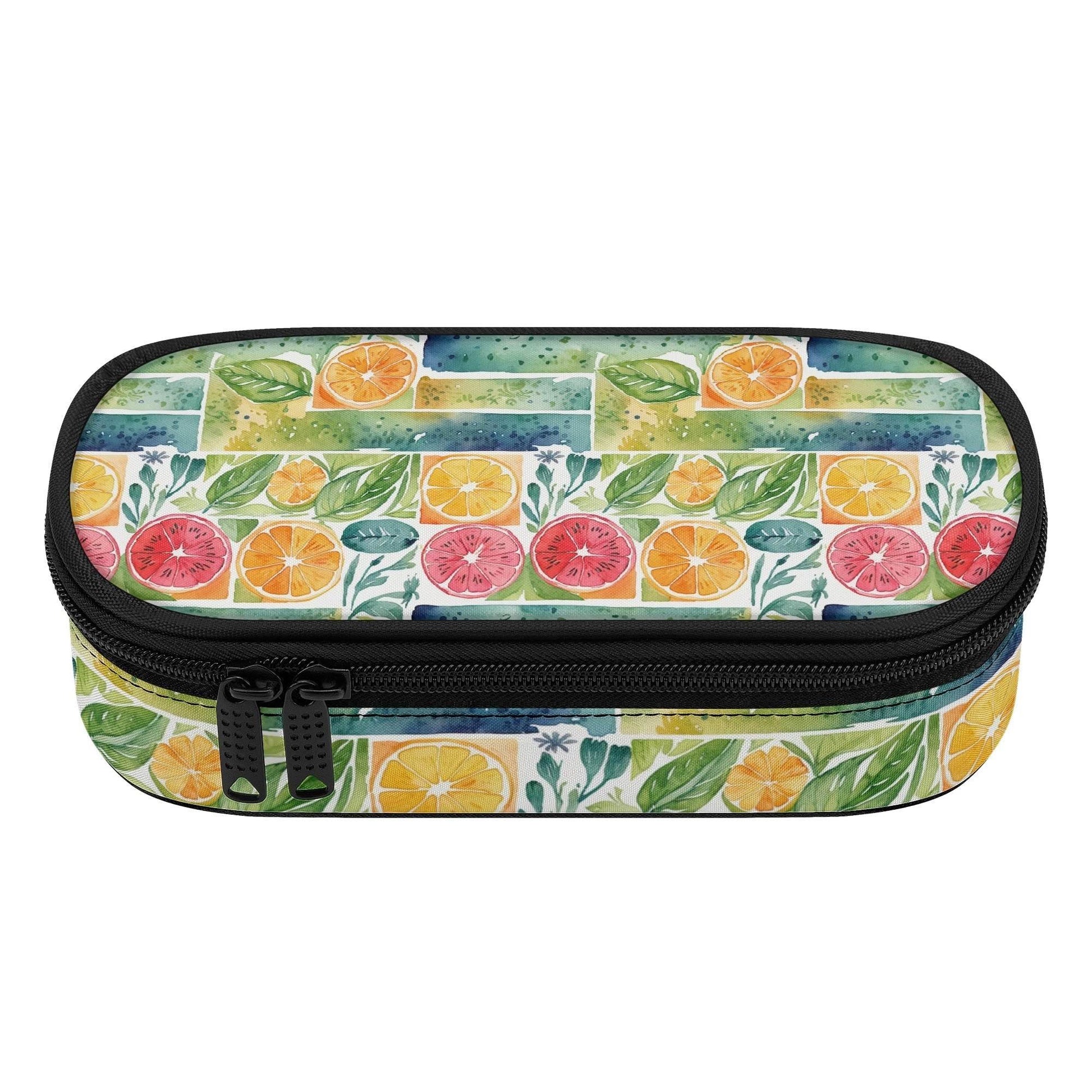 Watercolor Fruit 3-Layer Pencil and Cosmetic Case - DeRose Seasonal