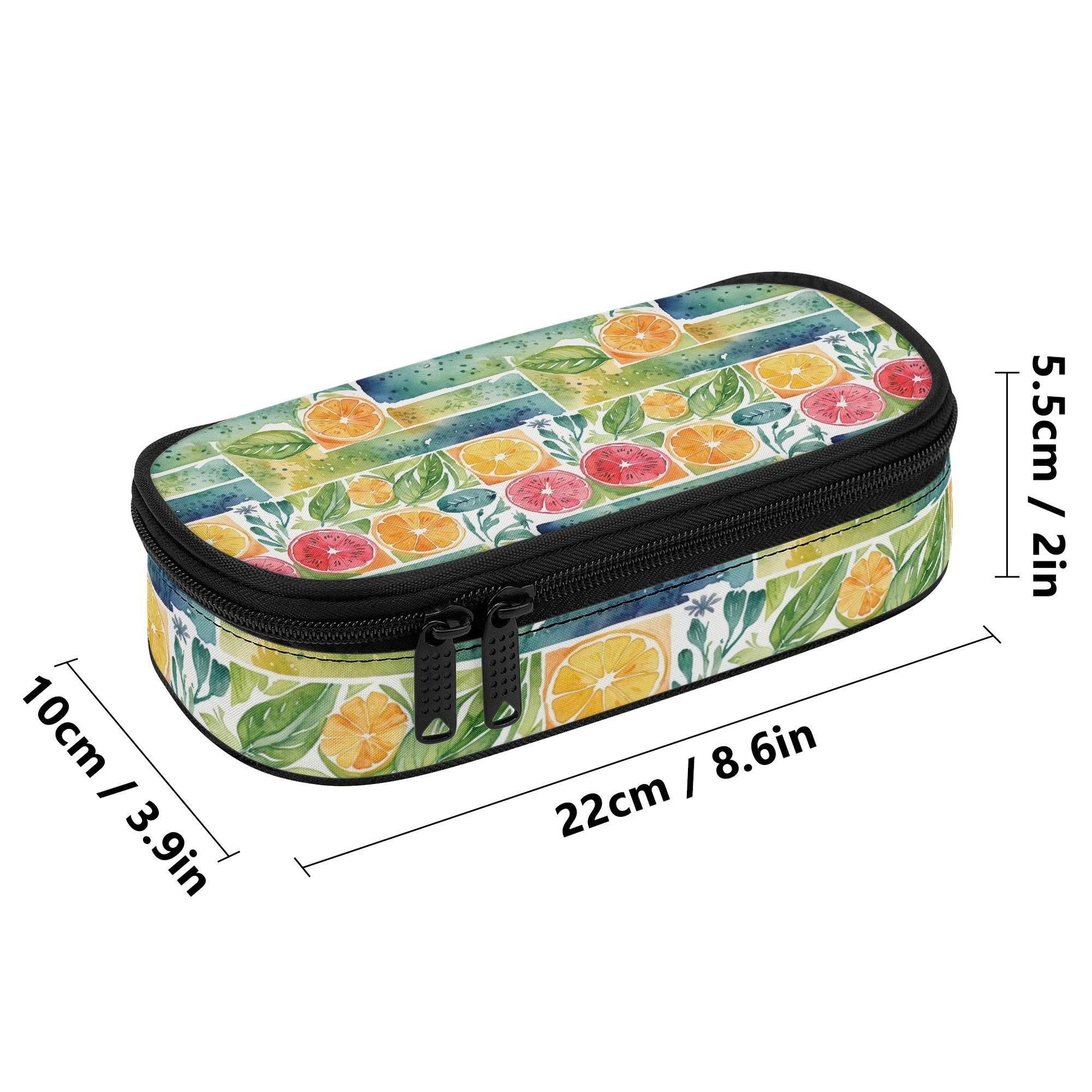 Watercolor Fruit 3-Layer Pencil and Cosmetic Case - DeRose Seasonal