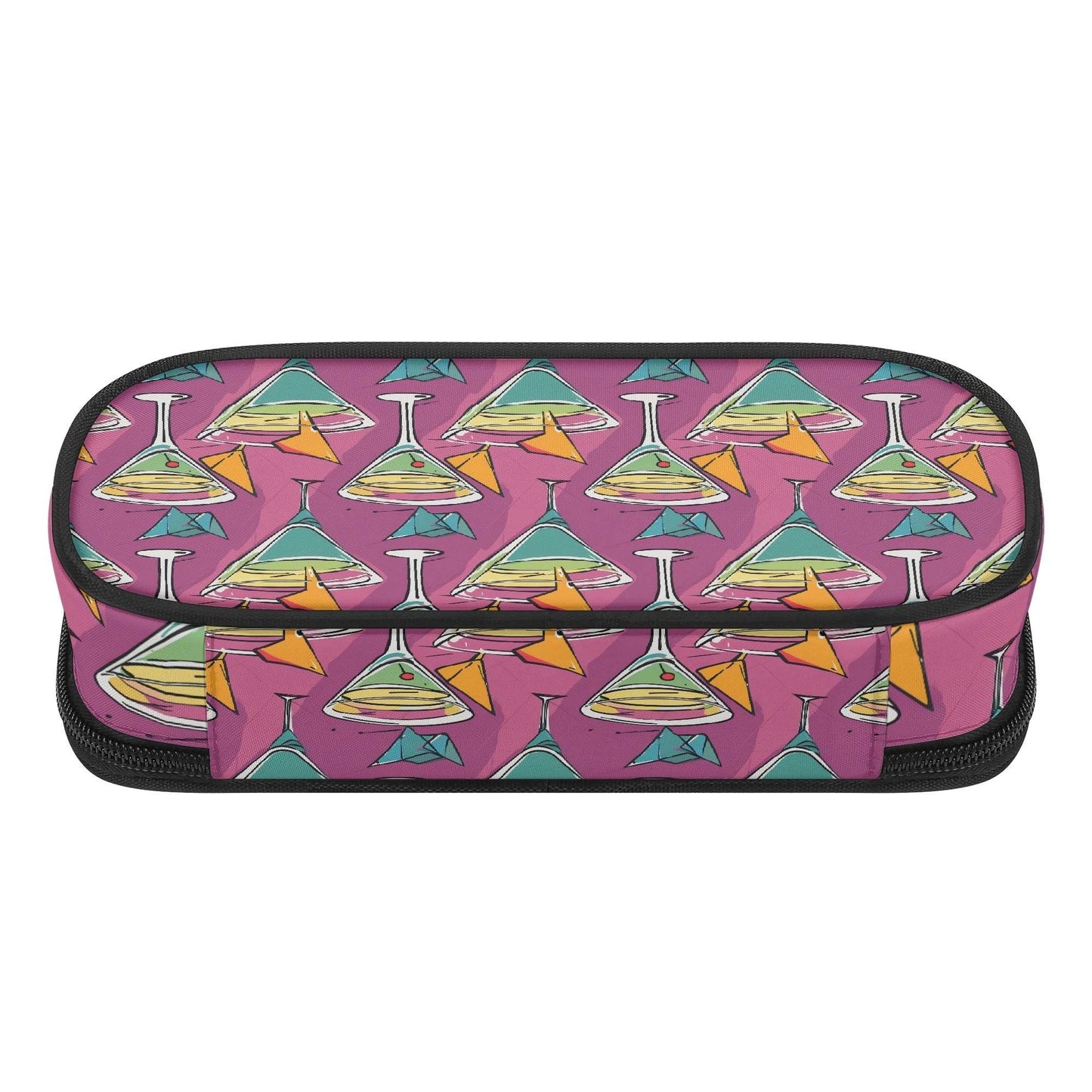Artini Martini 3-Layer Pencil and Cosmetic Case - DeRose Seasonal