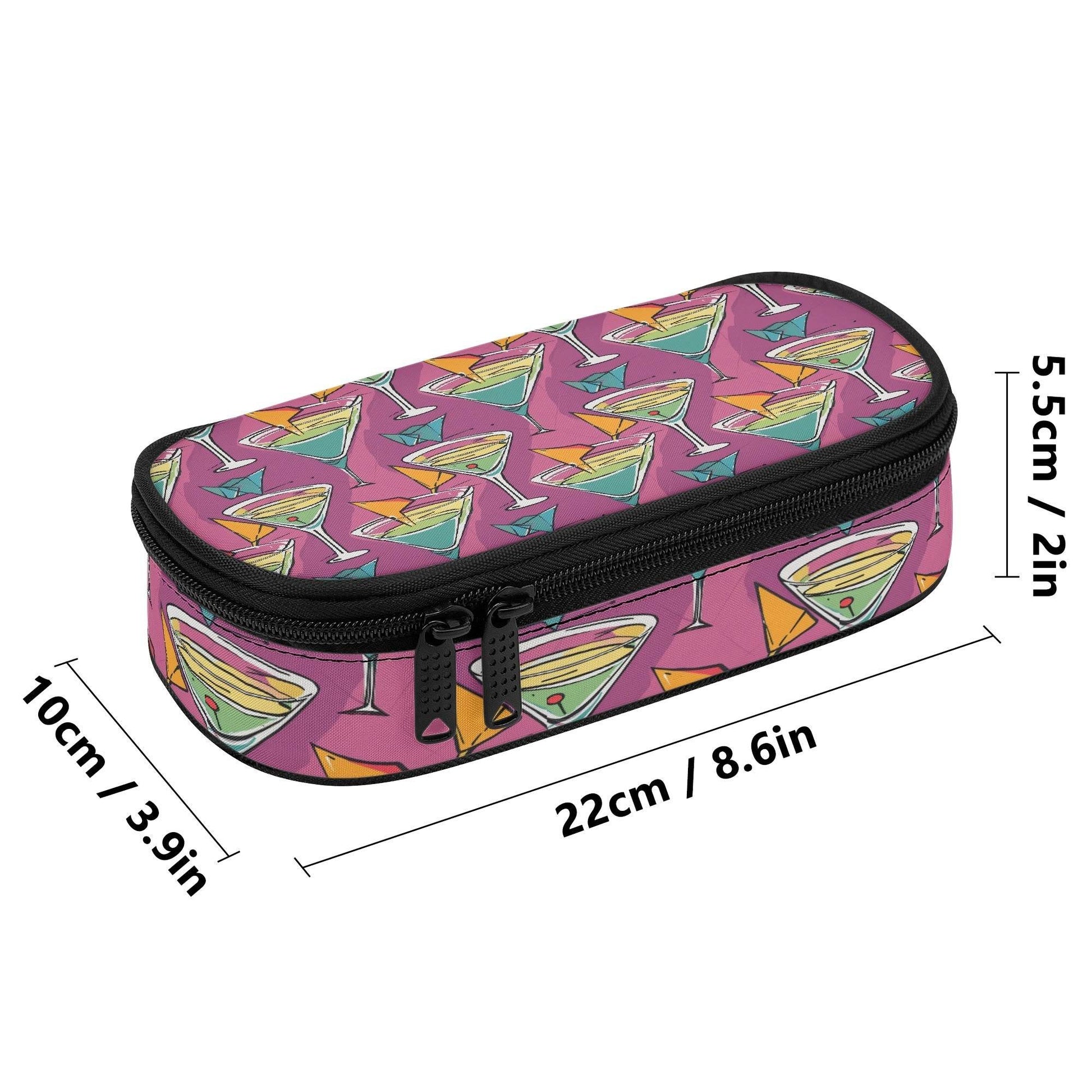 Artini Martini 3-Layer Pencil and Cosmetic Case - DeRose Seasonal