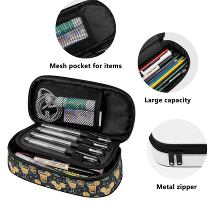 Gold Margarita 3-Layer Pencil and Cosmetic Case - DeRose Seasonal