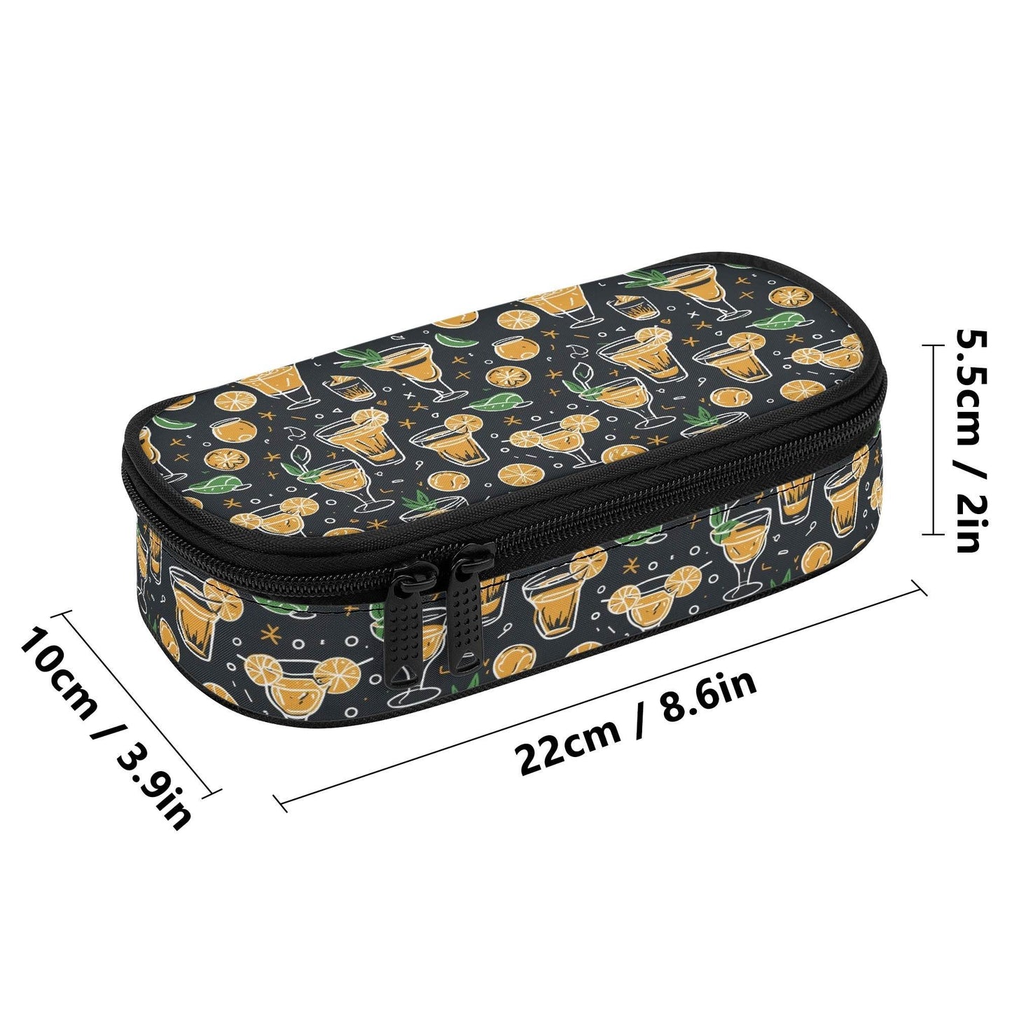 Gold Margarita 3-Layer Pencil and Cosmetic Case - DeRose Seasonal