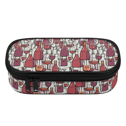 Wine With Me 3-Layer Pencil and Cosmetic Case - DeRose Seasonal