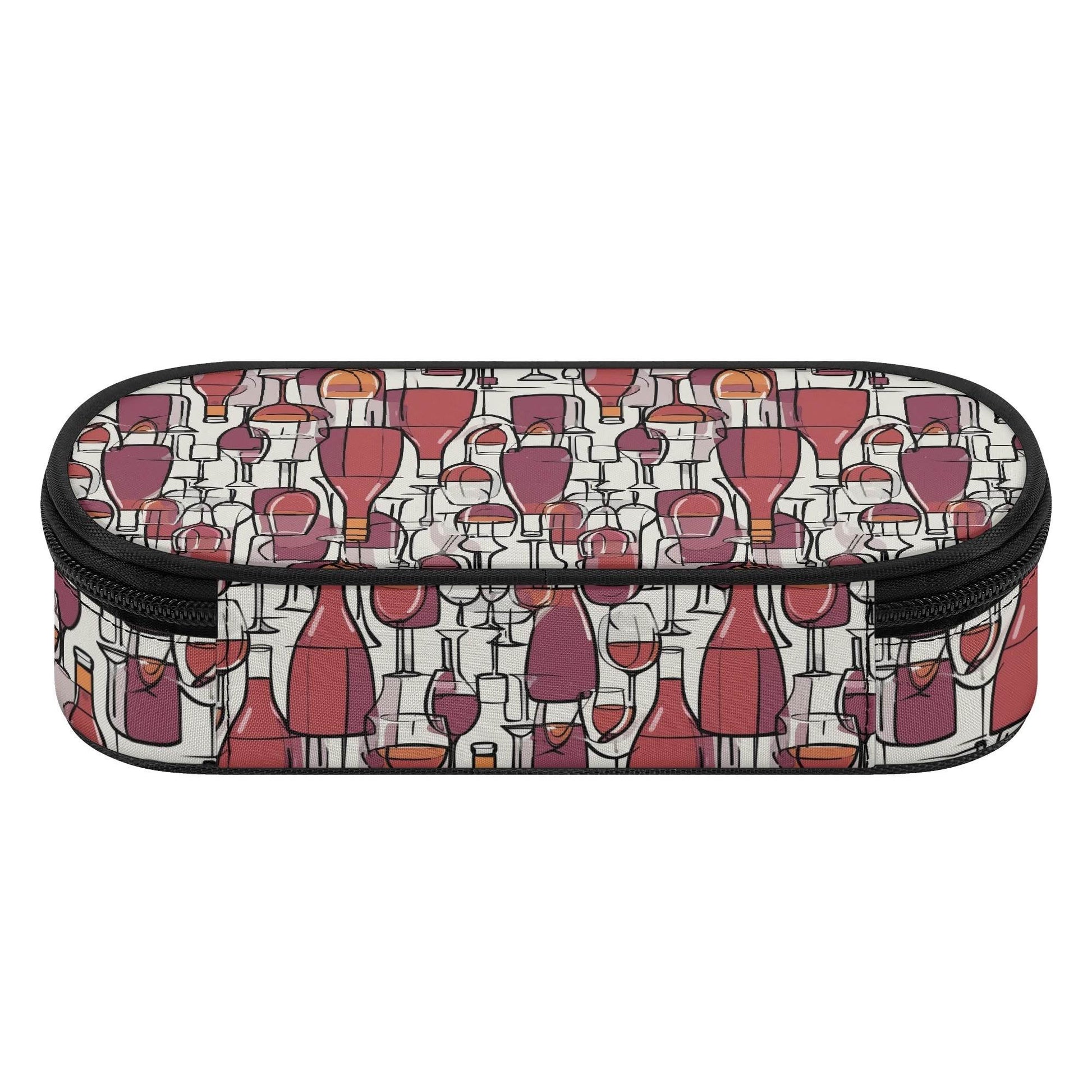 Wine With Me 3-Layer Pencil and Cosmetic Case - DeRose Seasonal