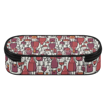 Wine With Me 3-Layer Pencil and Cosmetic Case - DeRose Seasonal