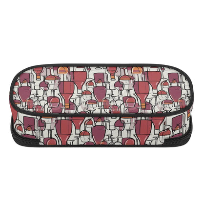 Wine With Me 3-Layer Pencil and Cosmetic Case - DeRose Seasonal