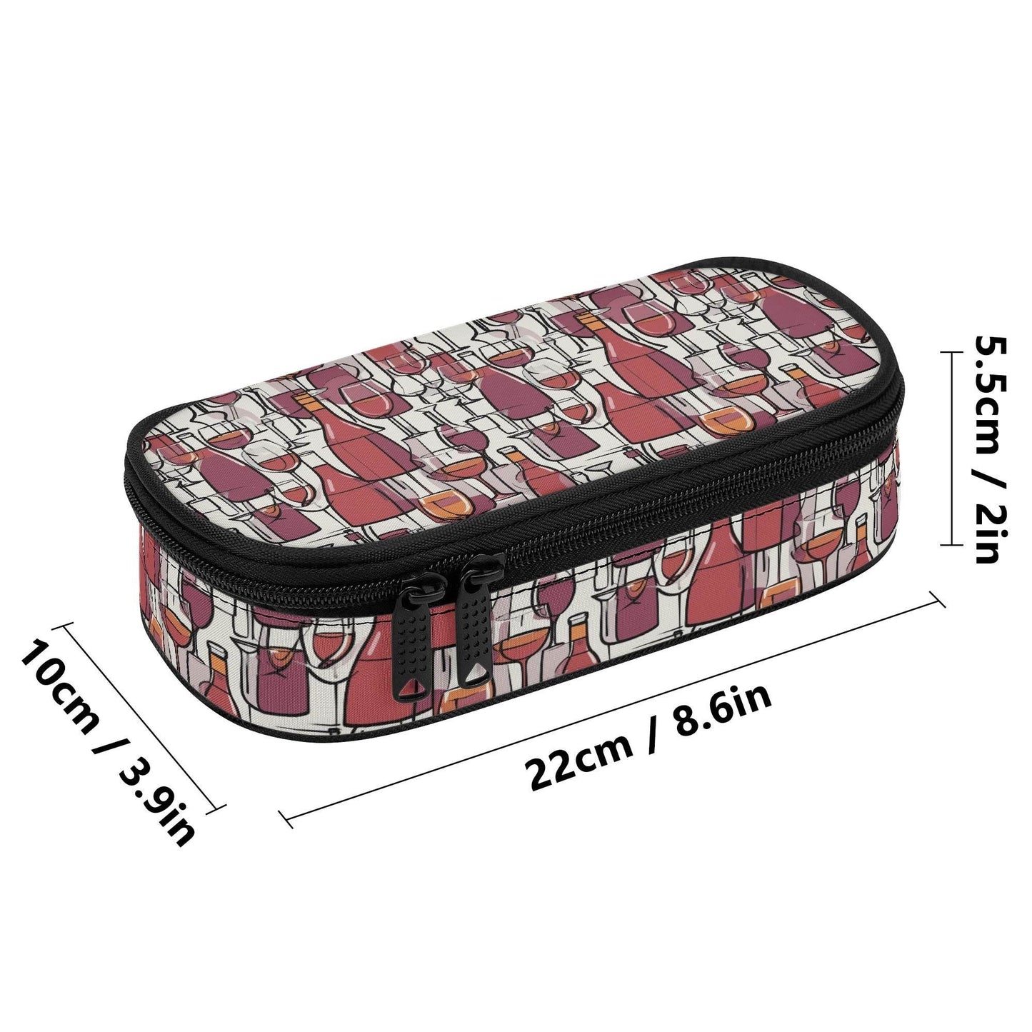 Wine With Me 3-Layer Pencil and Cosmetic Case - DeRose Seasonal