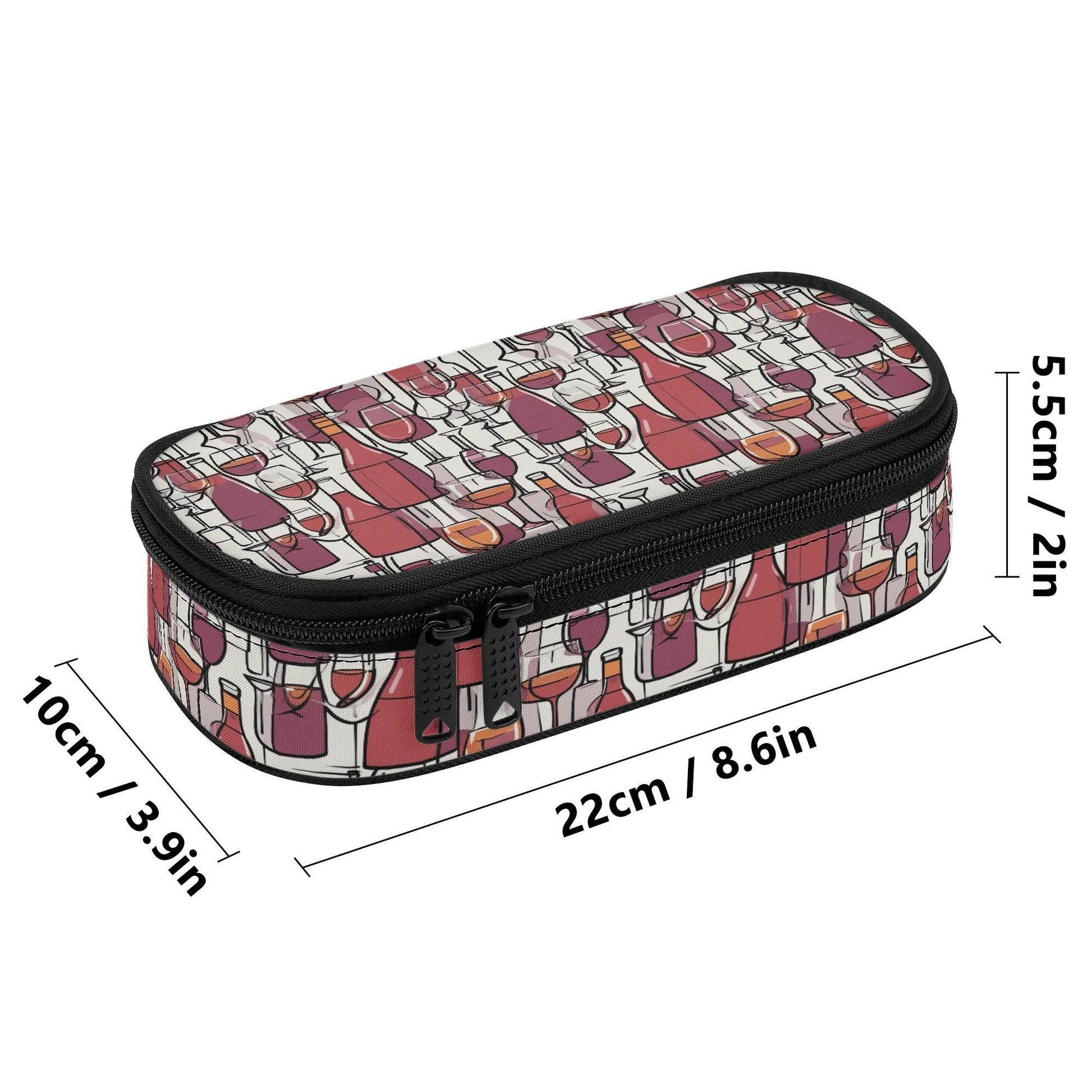 Wine With Me 3-Layer Pencil and Cosmetic Case - DeRose Seasonal
