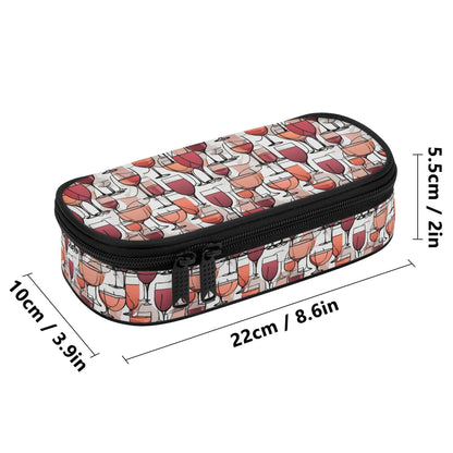 Wine Dining 3-Layer Pencil and Cosmetic Case - DeRose Seasonal