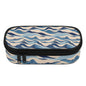 Blue Waves 3-Layer Pencil and Cosmetic Case - DeRose Seasonal
