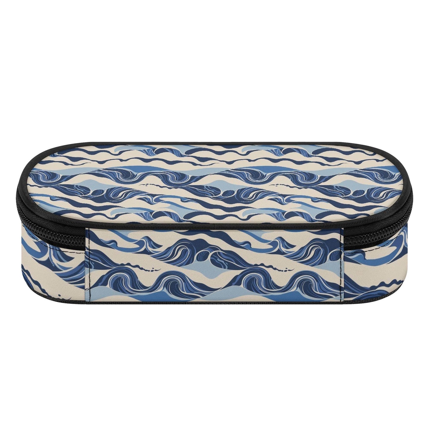 Abstract Waves 3-Layer Pencil and Cosmetic Case - DeRose Seasonal
