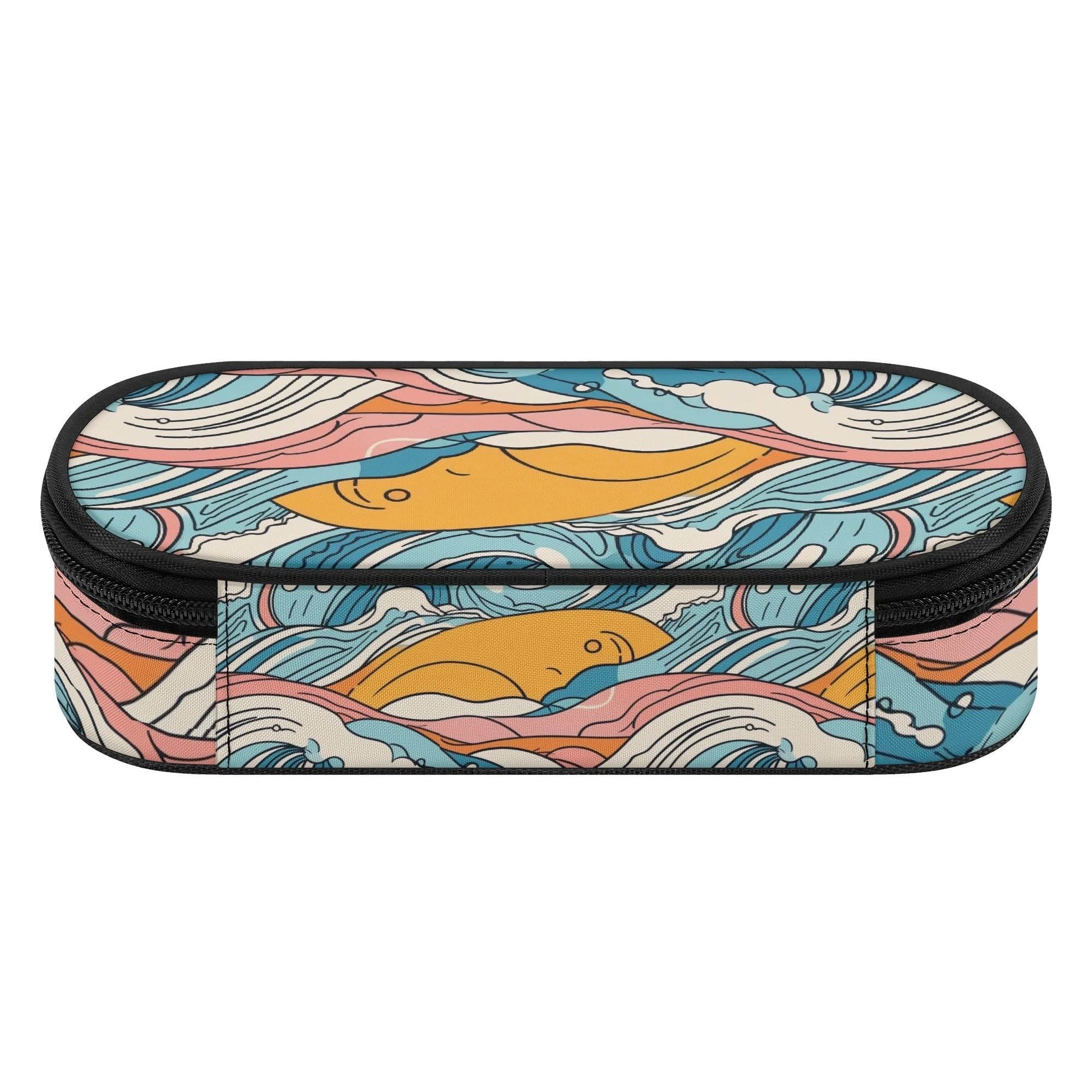 Sun in the Waves 3-Layer Pencil and Cosmetic Case - DeRose Seasonal