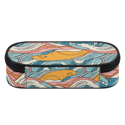 Sun in the Waves 3-Layer Pencil and Cosmetic Case - DeRose Seasonal