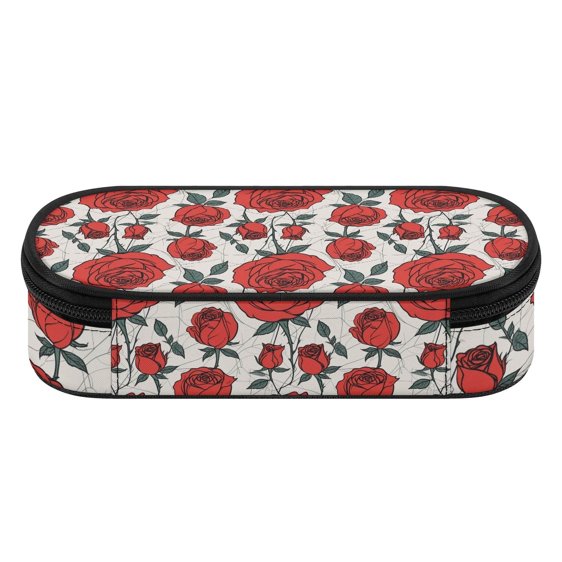 Red Roses 3-Layer Pencil and Cosmetic Case - DeRose Seasonal