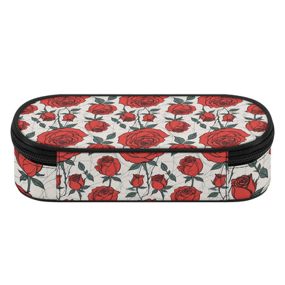 Red Roses 3-Layer Pencil and Cosmetic Case - DeRose Seasonal
