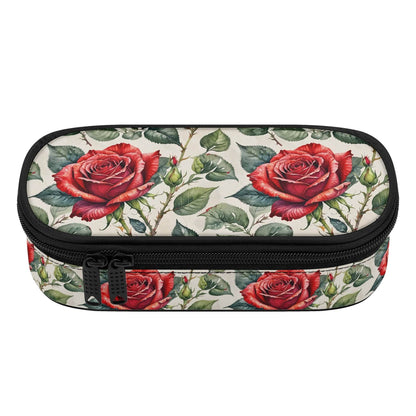 Leafy Rose 3-Layer Pencil and Cosmetic Case - DeRose Seasonal