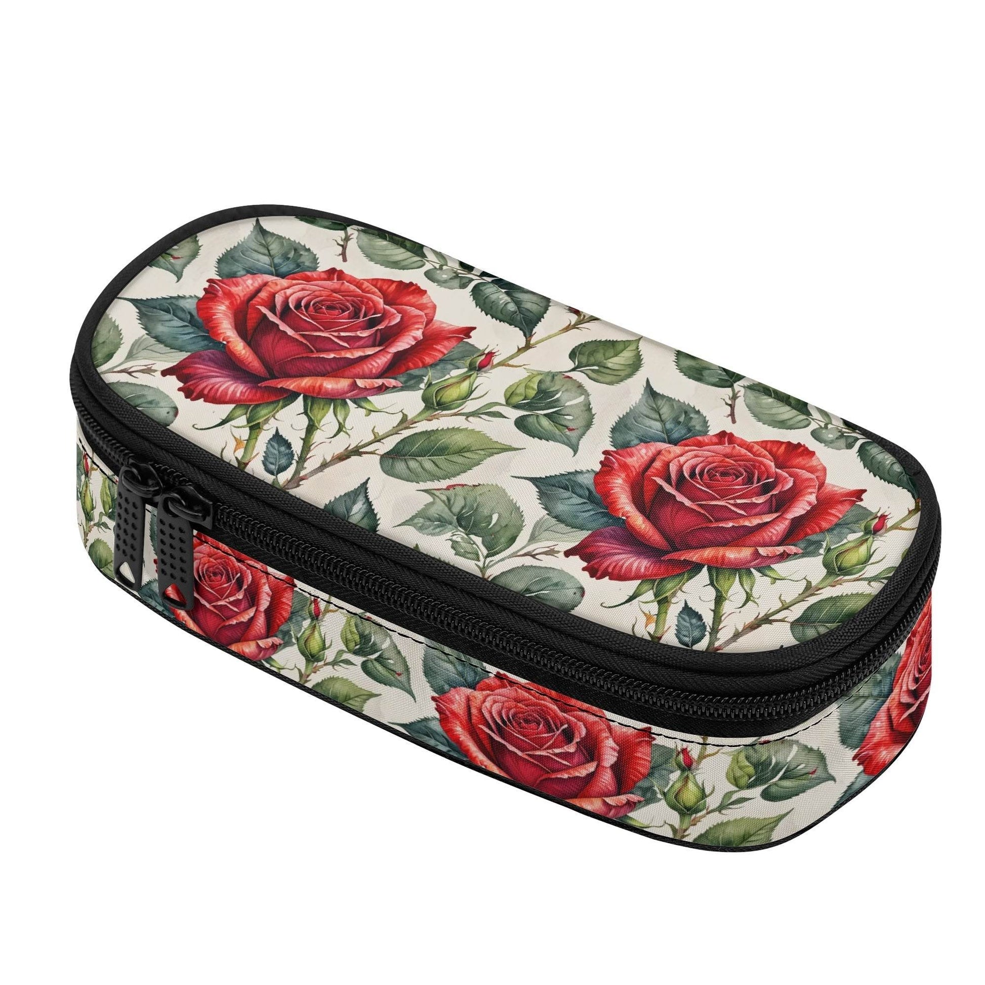 Leafy Rose 3-Layer Pencil and Cosmetic Case - DeRose Seasonal