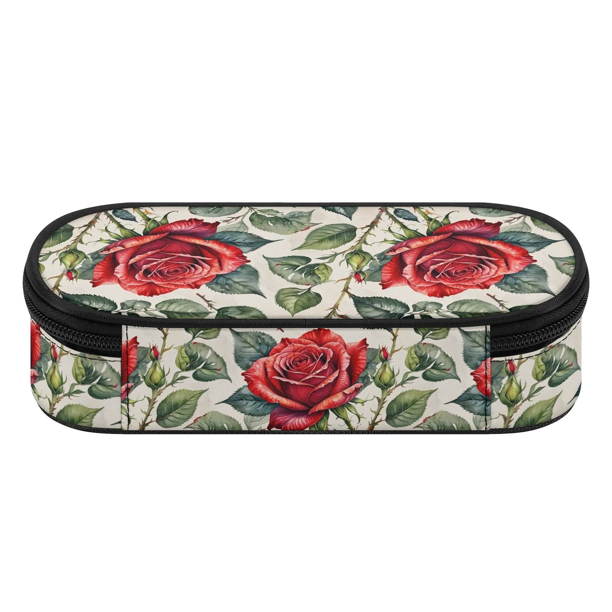 Leafy Rose 3-Layer Pencil and Cosmetic Case - DeRose Seasonal