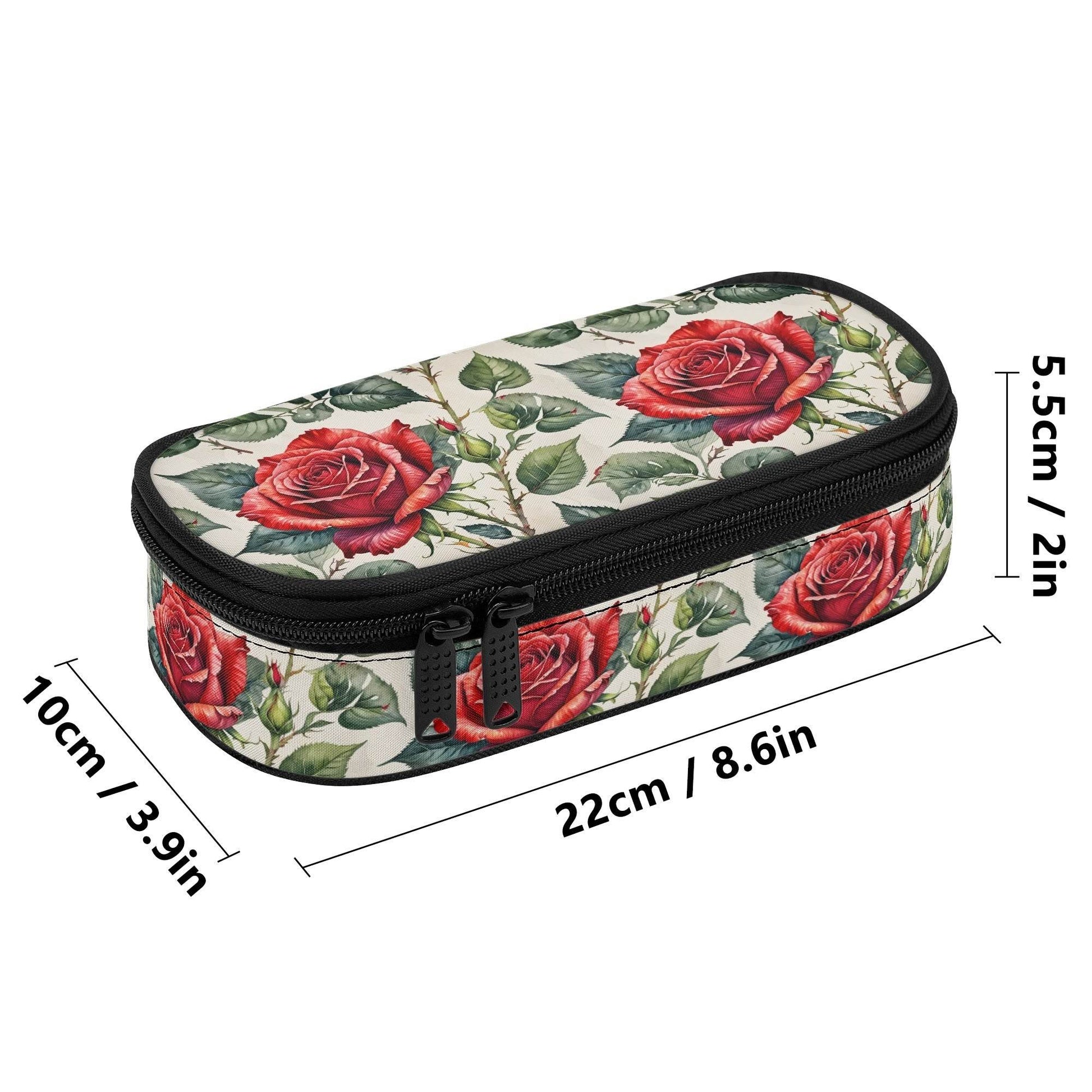 Leafy Rose 3-Layer Pencil and Cosmetic Case - DeRose Seasonal