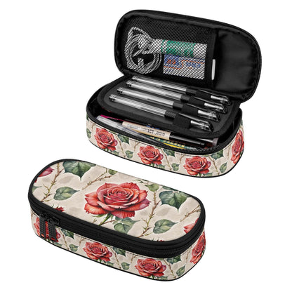 Single Rose 3-Layer Pencil and Cosmetic Case - DeRose Seasonal