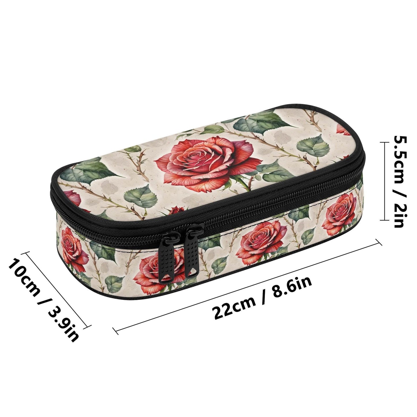 Single Rose 3-Layer Pencil and Cosmetic Case - DeRose Seasonal