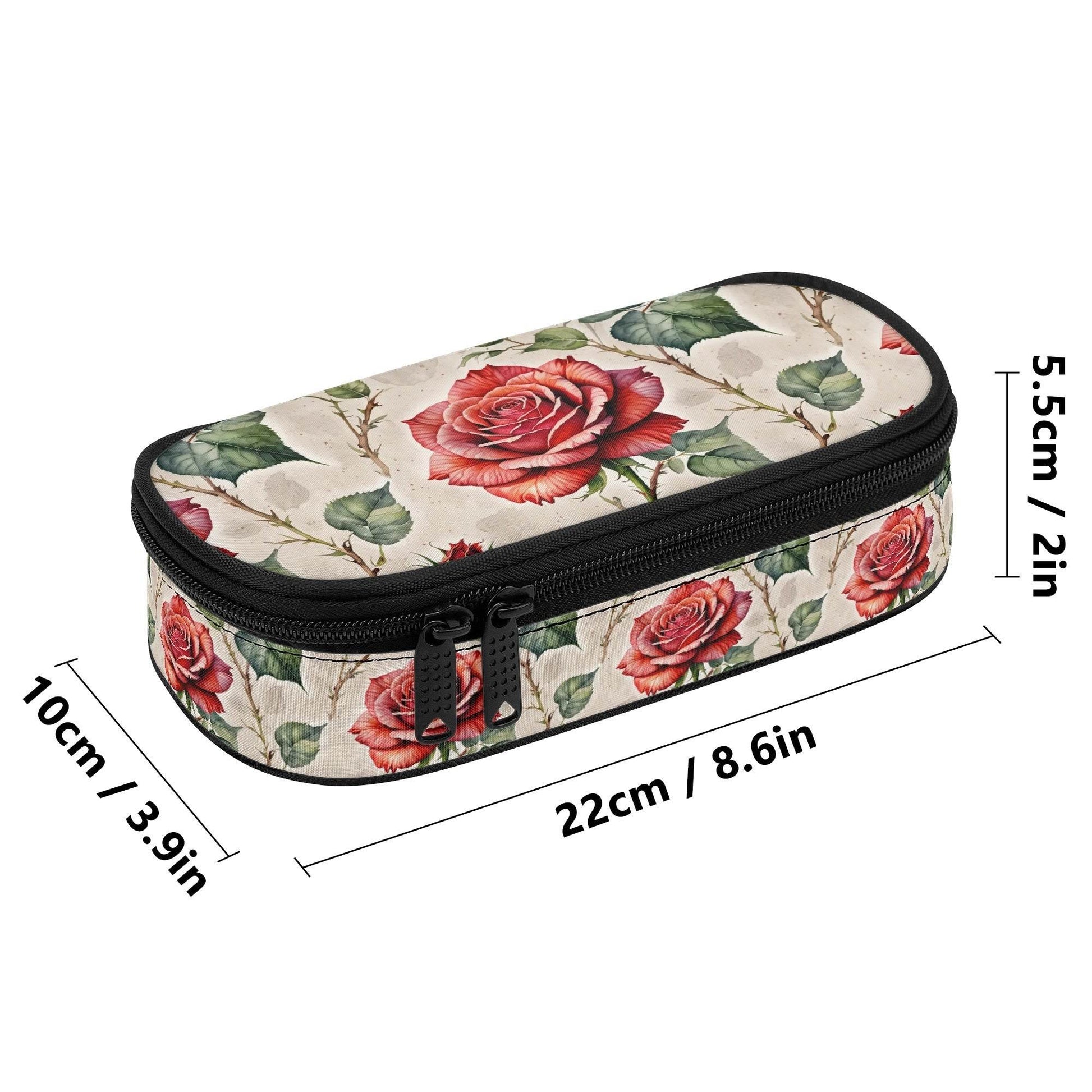 Single Rose 3-Layer Pencil and Cosmetic Case - DeRose Seasonal