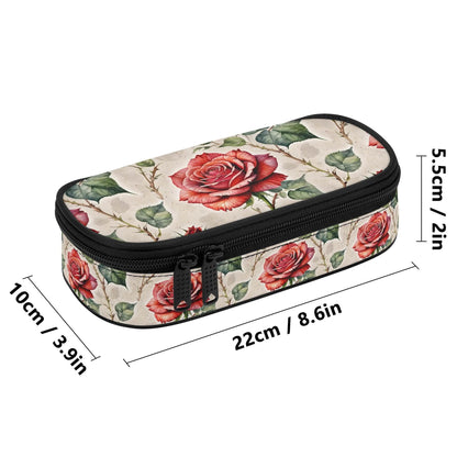 Single Rose 3-Layer Pencil and Cosmetic Case - DeRose Seasonal