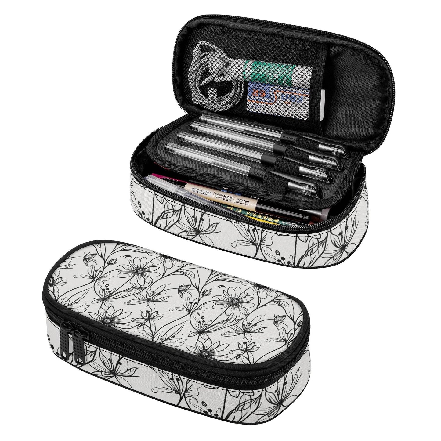 Neutral Spring 3-Layer Pencil and Cosmetic Case - DeRose Seasonal