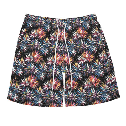 Men's Regular Fit Freedom Fireworks Hawaiian Short Sleeve Shirt and Shorts Set - DeRose Seasonal