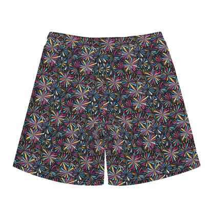 Men's Regular Fit Colorful Fireworks Hawaiian Short Sleeve Shirt and Shorts Set - DeRose Seasonal
