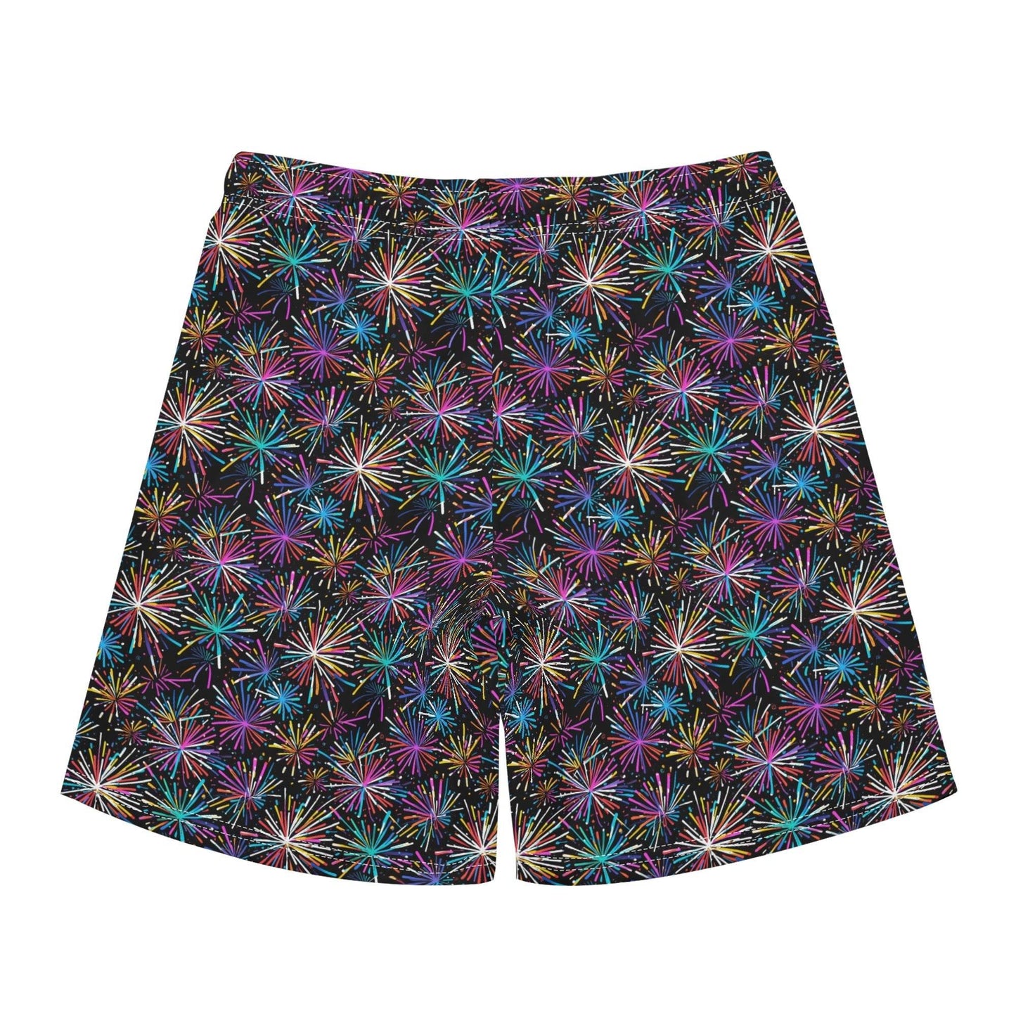 Men's Regular Fit Sharp Fireworks Hawaiian Short Sleeve Shirt and Shorts Set - DeRose Seasonal