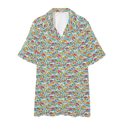 Men's Regular Fit Fun of a Beach Hawaiian Short Sleeve Shirt and Shorts Set - DeRose Seasonal