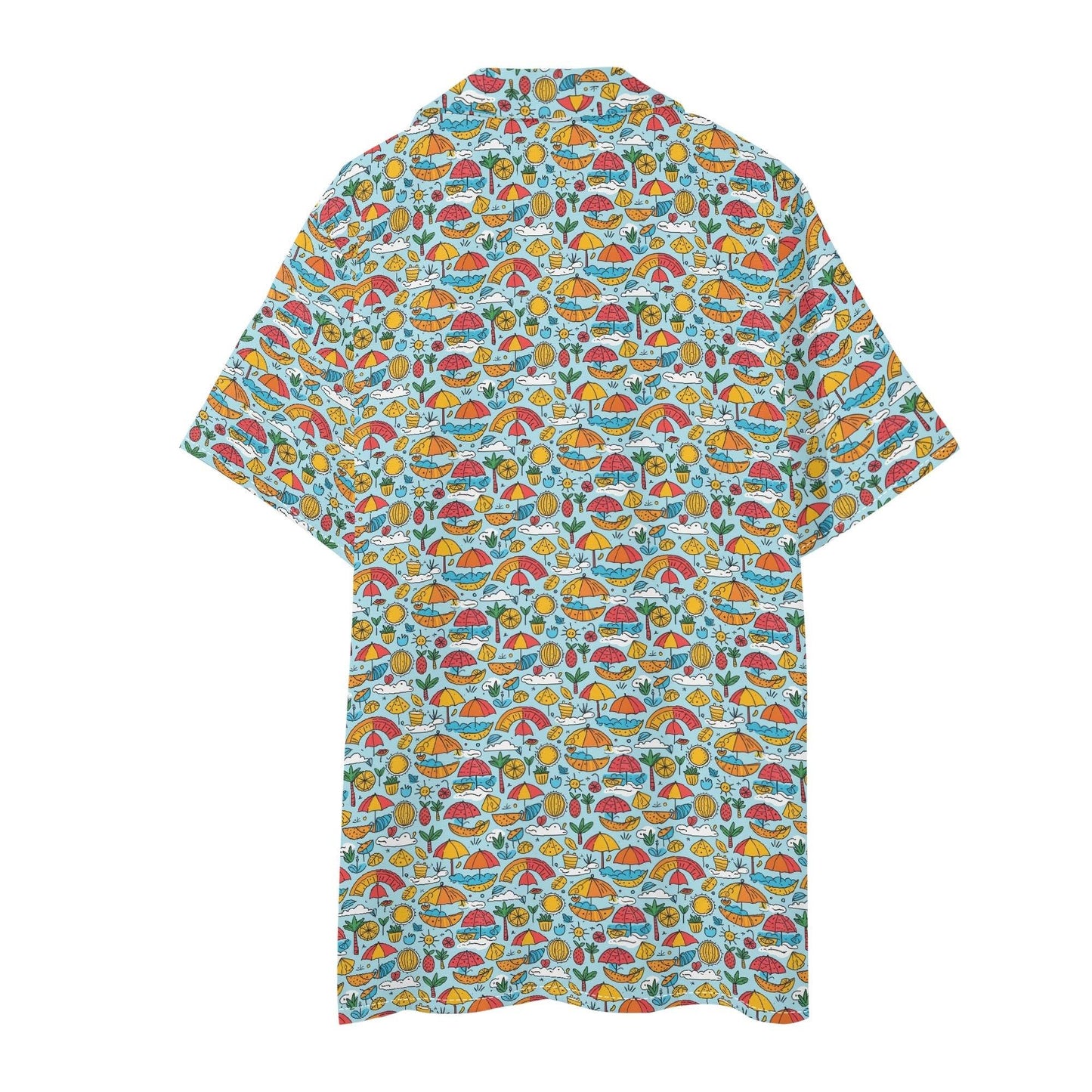 Men's Regular Fit Fun of a Beach Hawaiian Short Sleeve Shirt and Shorts Set - DeRose Seasonal