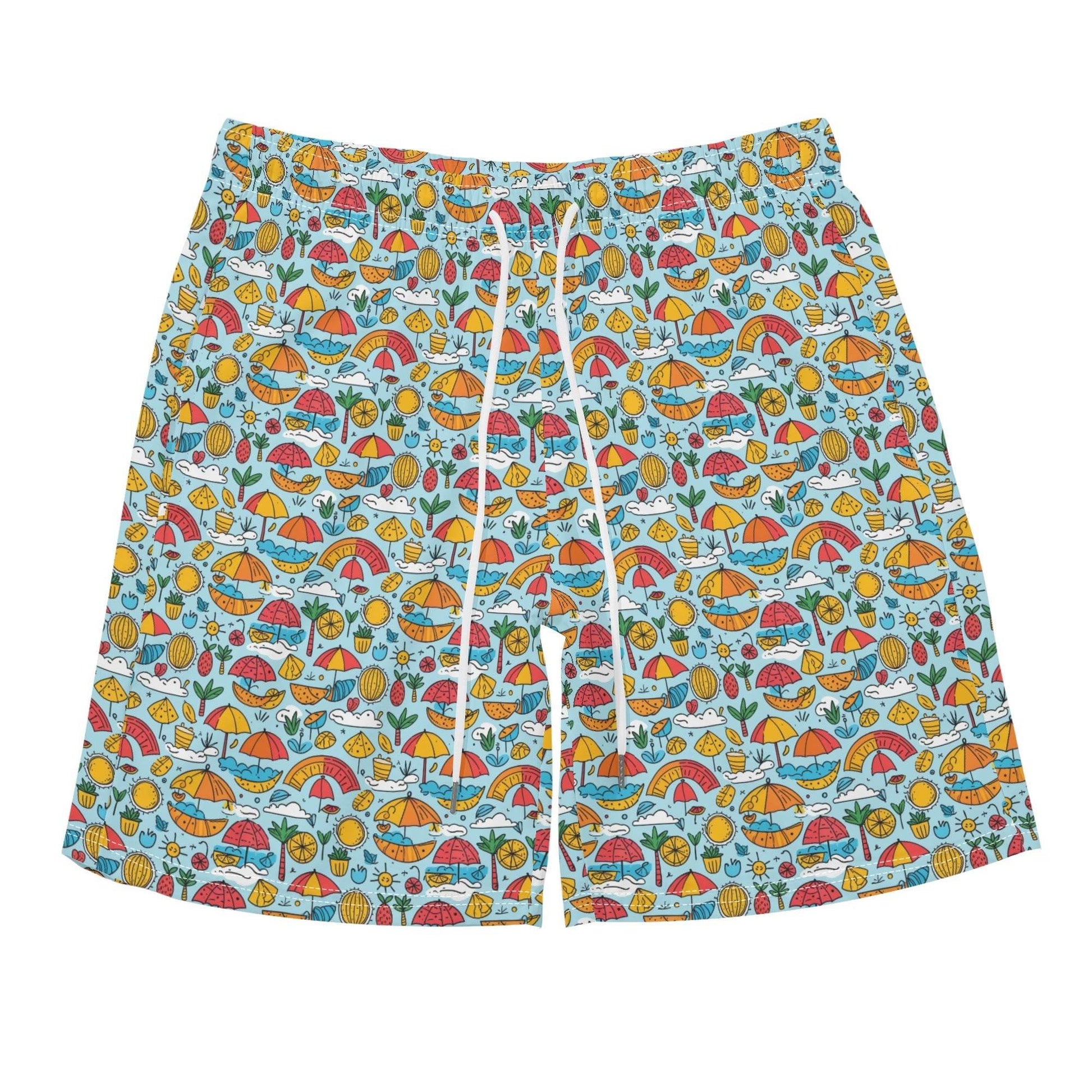 Men's Regular Fit Fun of a Beach Hawaiian Short Sleeve Shirt and Shorts Set - DeRose Seasonal