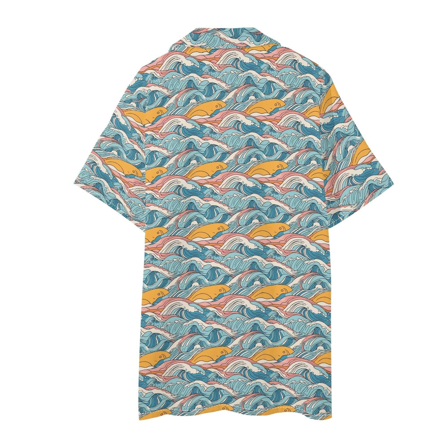Men's Regular Fit Sun in the Waves Hawaiian Short Sleeve Shirt and Shorts Set - DeRose Seasonal