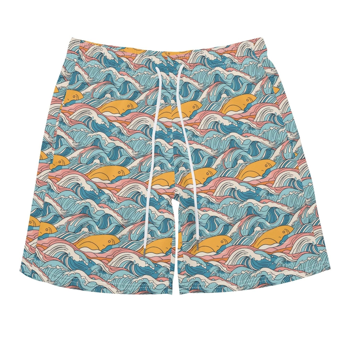 Men's Regular Fit Sun in the Waves Hawaiian Short Sleeve Shirt and Shorts Set - DeRose Seasonal