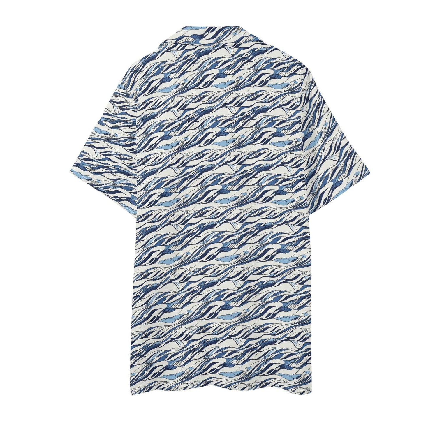 Men's Regular Fit Ocean Lines Hawaiian Short Sleeve Shirt and Shorts Set - DeRose Seasonal