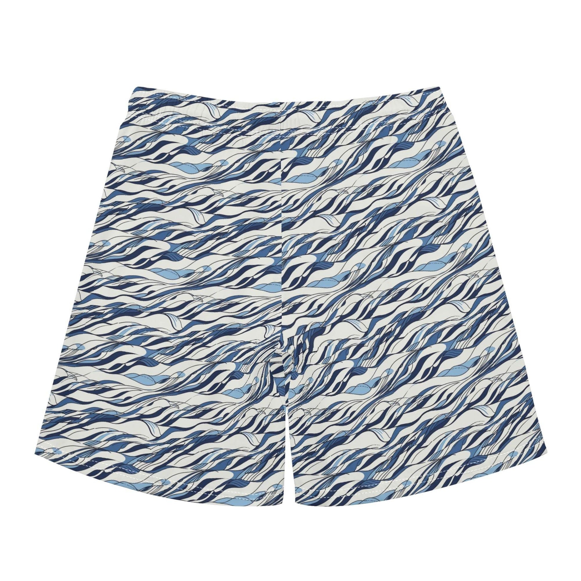 Men's Regular Fit Ocean Lines Hawaiian Short Sleeve Shirt and Shorts Set - DeRose Seasonal